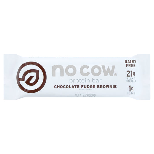 No Cow Bar Chocolate Fudge Brownie 2.12 Oz (Pack Of 12)