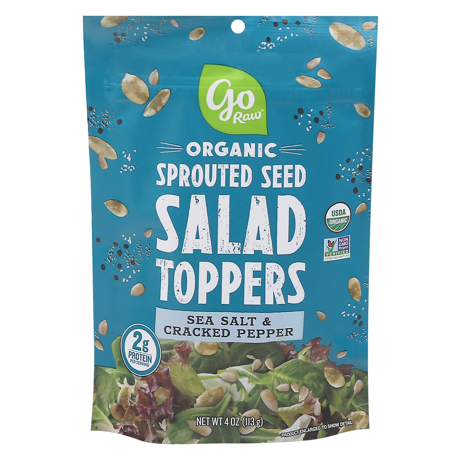 Go Raw Salad Topping Sea Salt Pepper 4 oz (Pack Of 10)