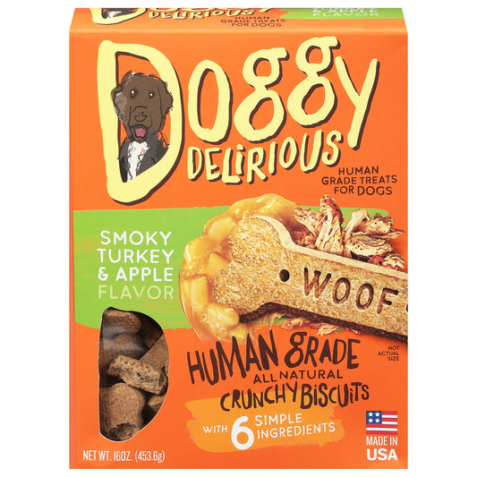 Doggy Delirious Bone Dog Turkey And Apple 16 Oz Pack of 6