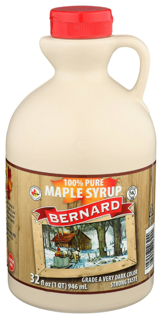 Bernard Syrup Maple V Dark 32 Fl Oz (Pack of 6)