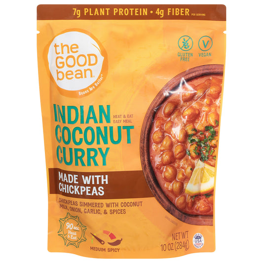The Good Bean Coconut Indian Curry - 10 OZ (Pack of 4)
