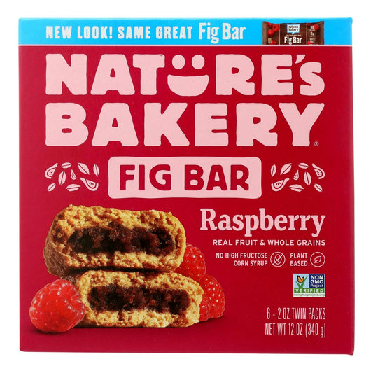 Natures Bakery Fig Bar Stone Ground Whole Wheat Raspberry - 6 - 2 oz (Pack of 6)