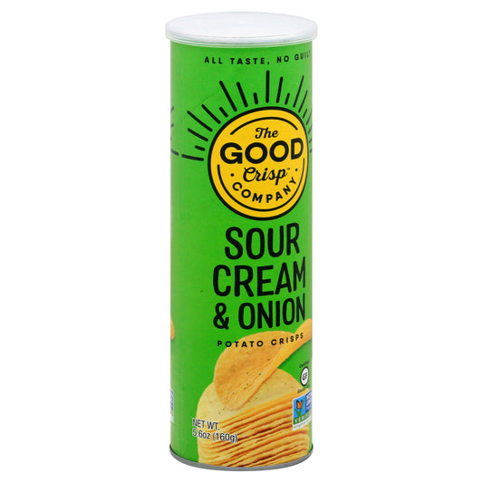 The Good Crisp Company Crisp Sour Cream Onion 5.6 oz (Pack of 8)