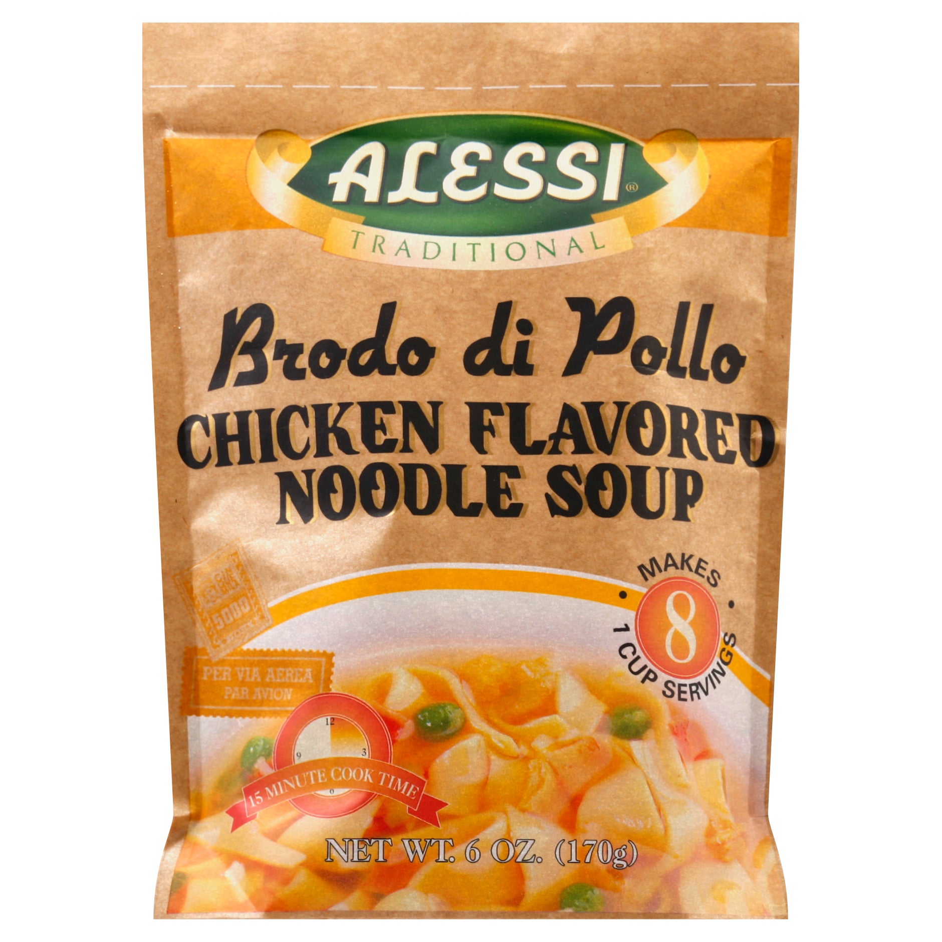 Alessi Mix Soup Sclian Chicken Ndl 6 oz (Pack Of 6)
