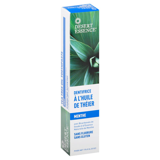 Desert Essence Toothpaste Tea Tree Mint 6.25 oz (Pack of 3)