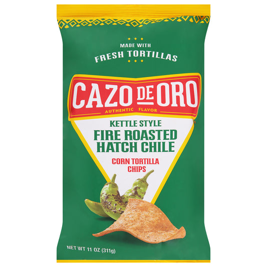 Cazo De Oro Chips Tortilla Hatch Chile 11 Oz (Pack Of 9)