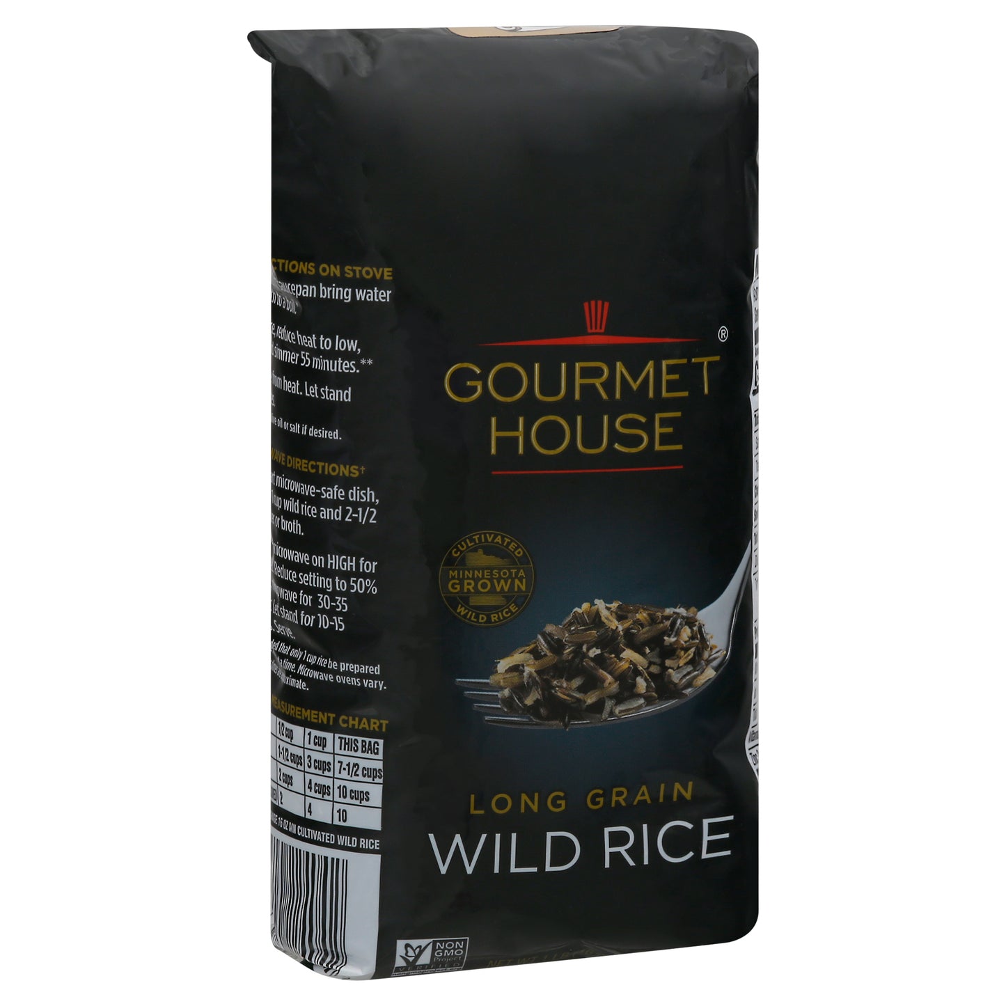 Gourmet House Rice Wild Long Grain 16 Oz (Pack Of 8)