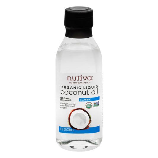 Nutiva Oil Cocont Liquid 8 FO (Pack Of 6)