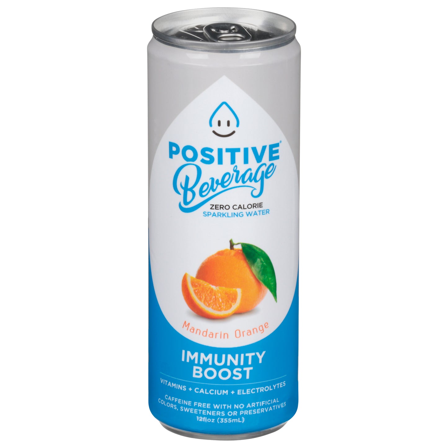 Positive Beverage Beverage Sparkling Electrlyte Orange 12 FO (Pack Of 12)