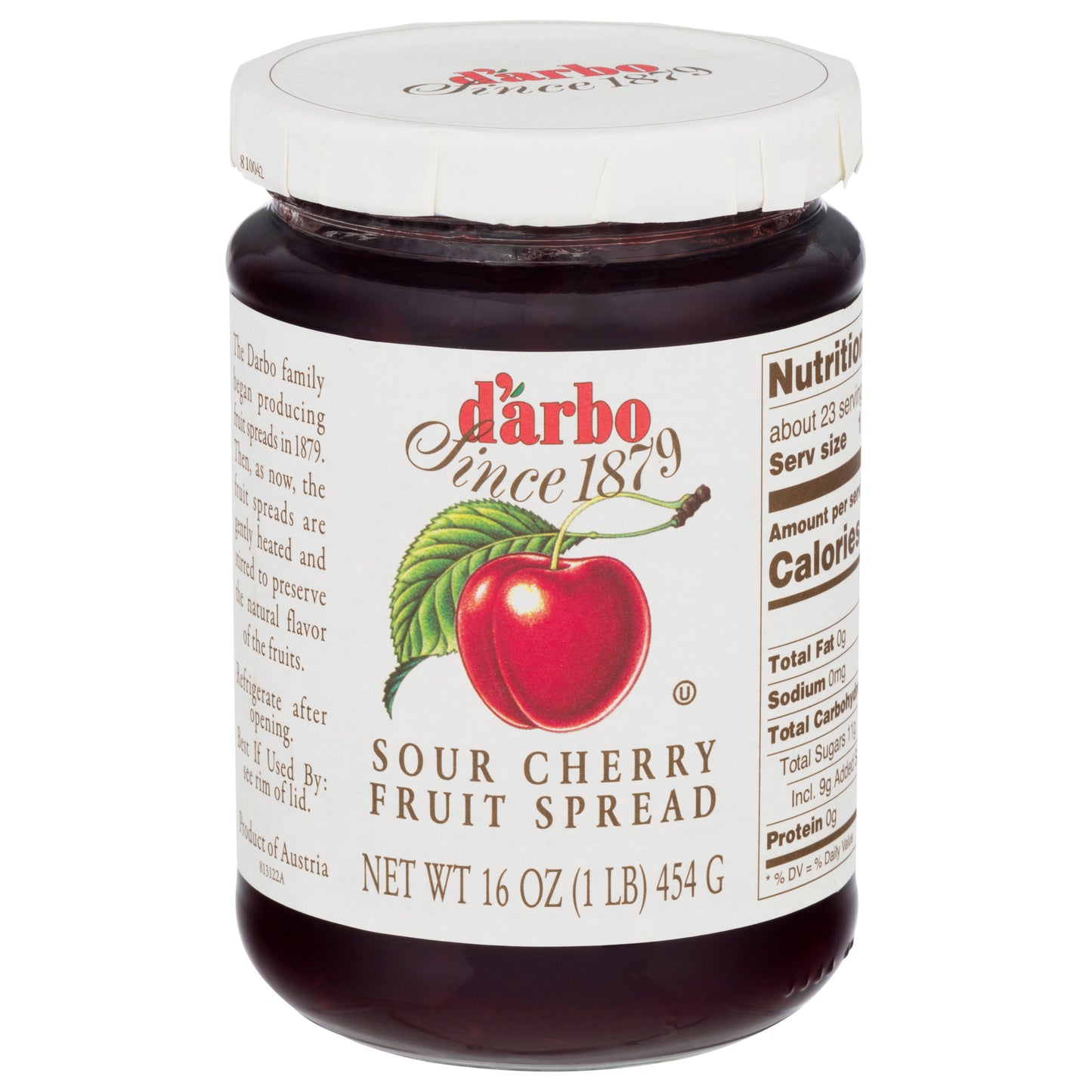 Darbo Fruit Spread Marasque Cherry 16 Oz (Pack Of 6)