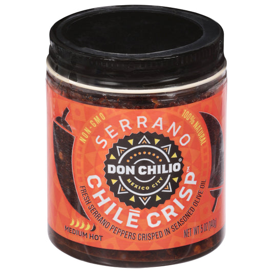 Don Chilio Pepper Serrano Chile Crisp 5 Oz (Pack Of 6)