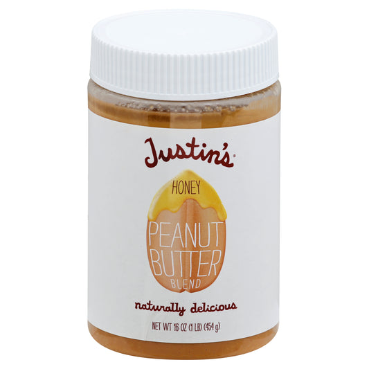 Justins Peanut Butter Honey Natural 16 oz (Pack Of 12)