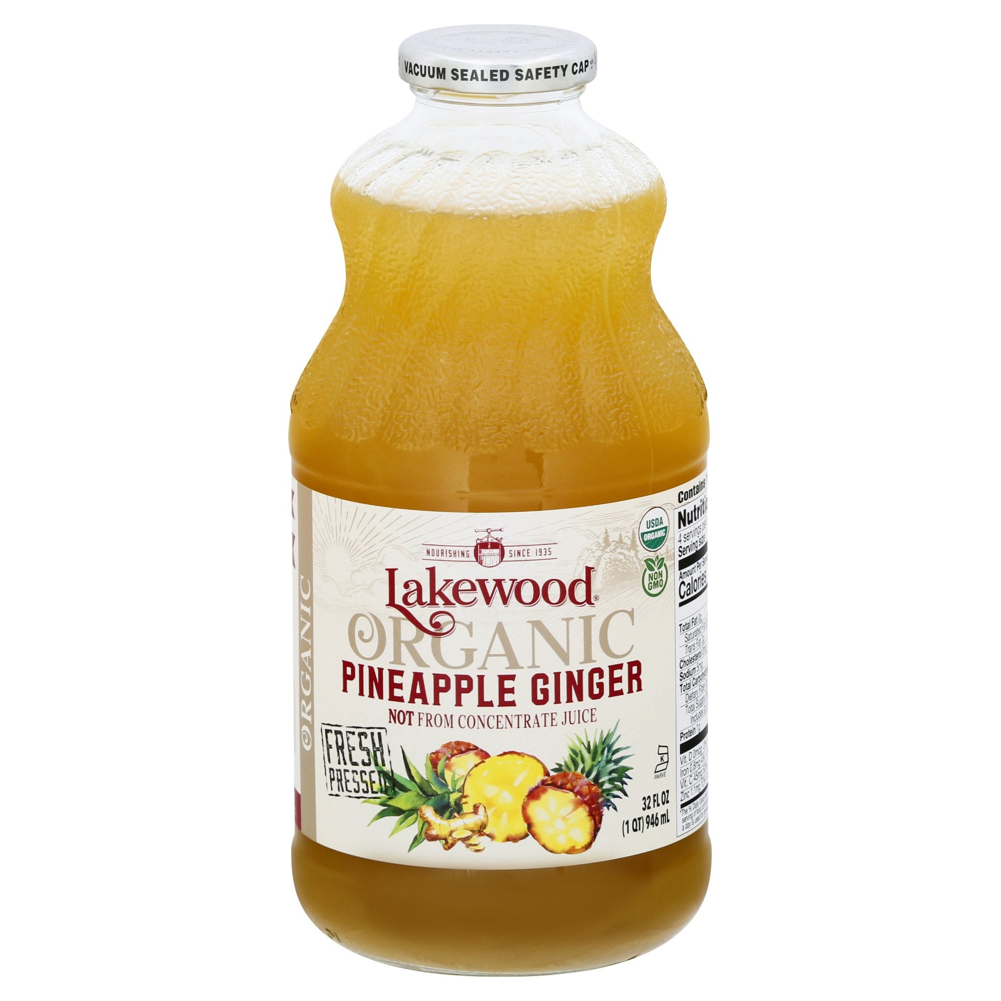 Lakewood Juice Pineapple Ginger Organic