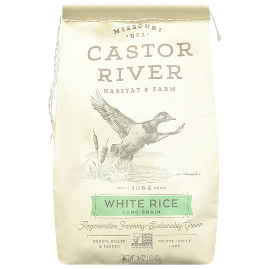 Castor River Farms Rice White 1 Lb Pack of 6