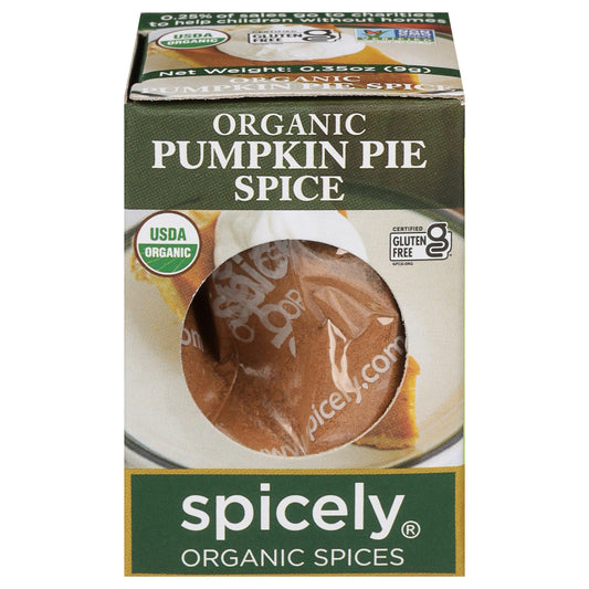 Spicely Organics Seasoning Pumpkin Spice Box 0.35 Oz Pack of 6