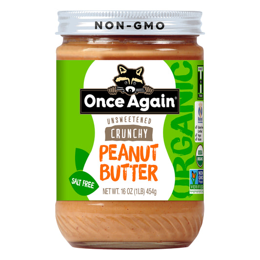 Once Again Butter Pnut Crnch Ns Organic 16 Oz (Pack Of 6)