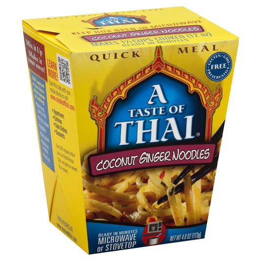Taste Of Thai Noodle Quick Meal Ccnut Gngr 4 oz (Pack Of 6)