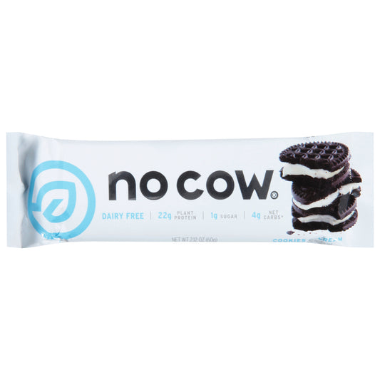 No Cow Bar Cookies and Cream 2.12 Oz (Pack Of 12)