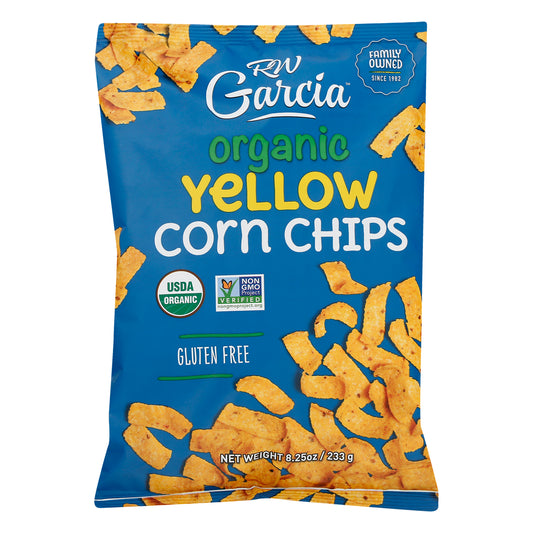 Rw Garcia Chip Yellow Corn Organic 8.25 oz (Pack Of 12)