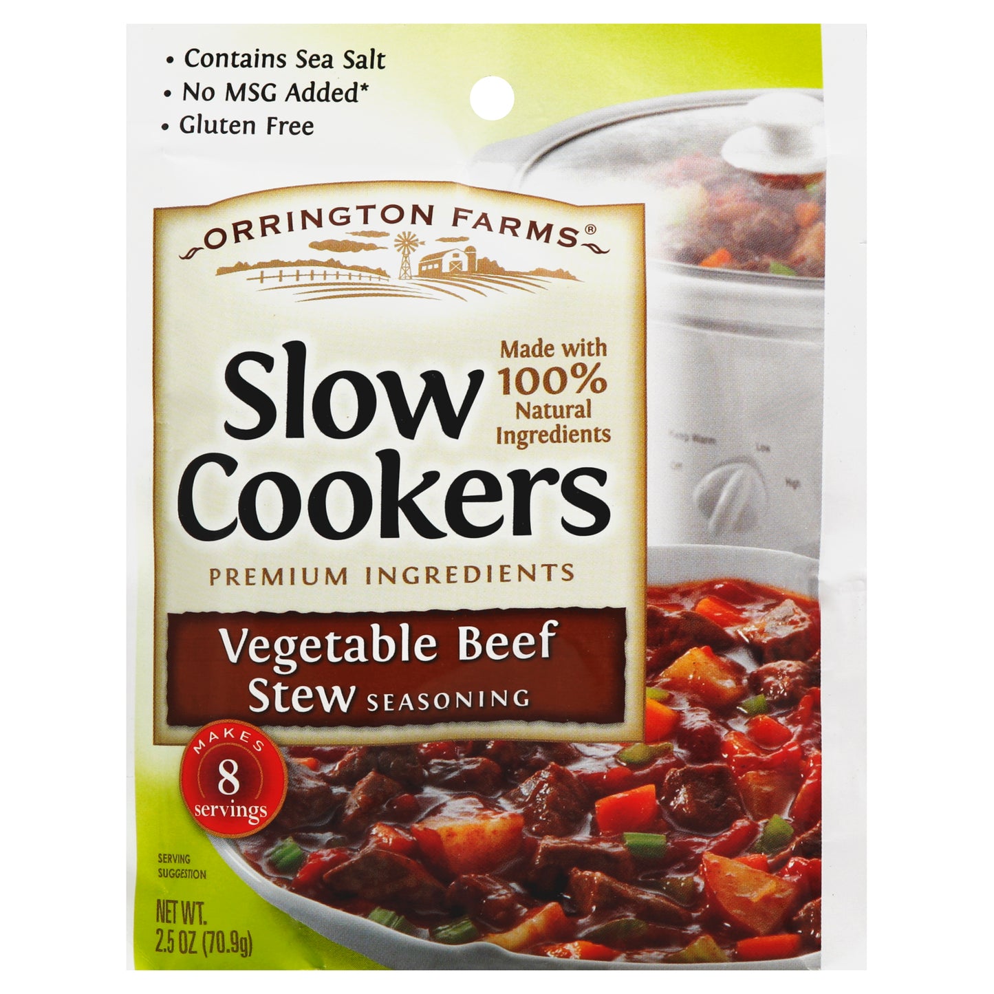 Orrington Farms Seasoning Slow cooker Vegetable Beef Stew 2.5 oz (Pack Of 12)