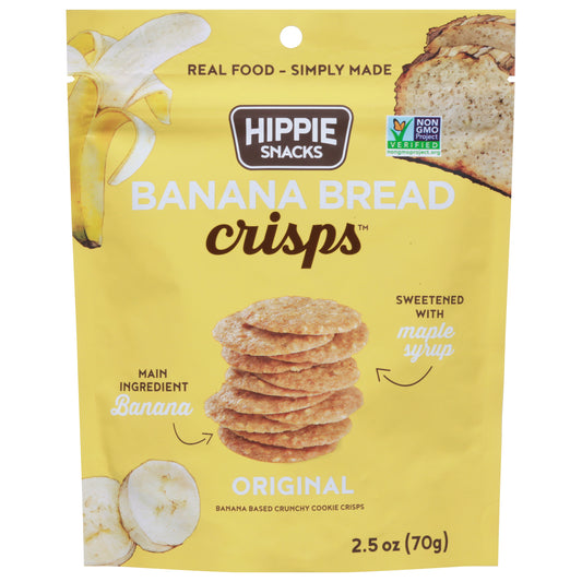 Hippie Snacks Crisps Banana Bread Original 2.5 Oz (Pack Of 8)