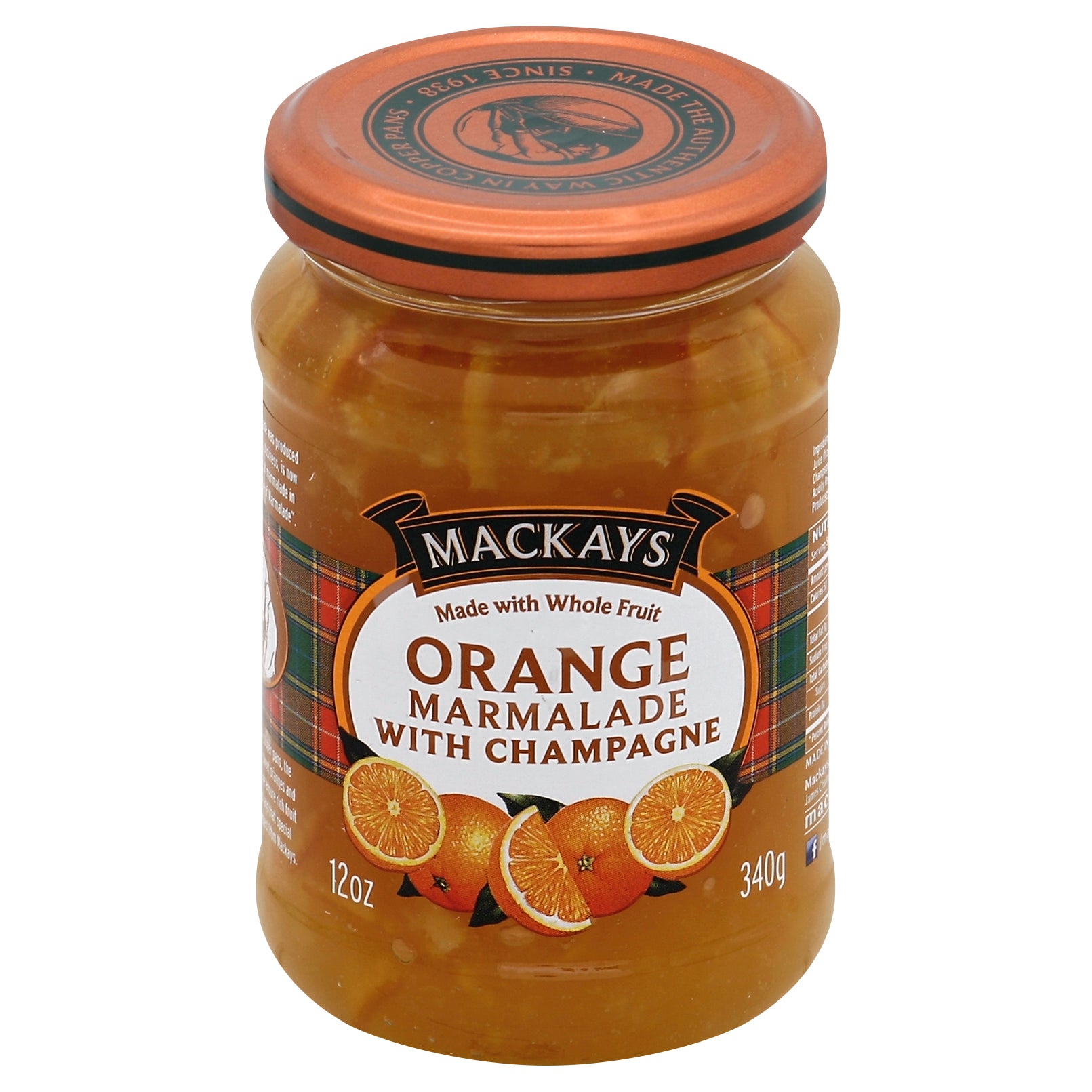 Mackays Preserve Orange Marmalade & Champagne 12 Oz (Pack Of 6)