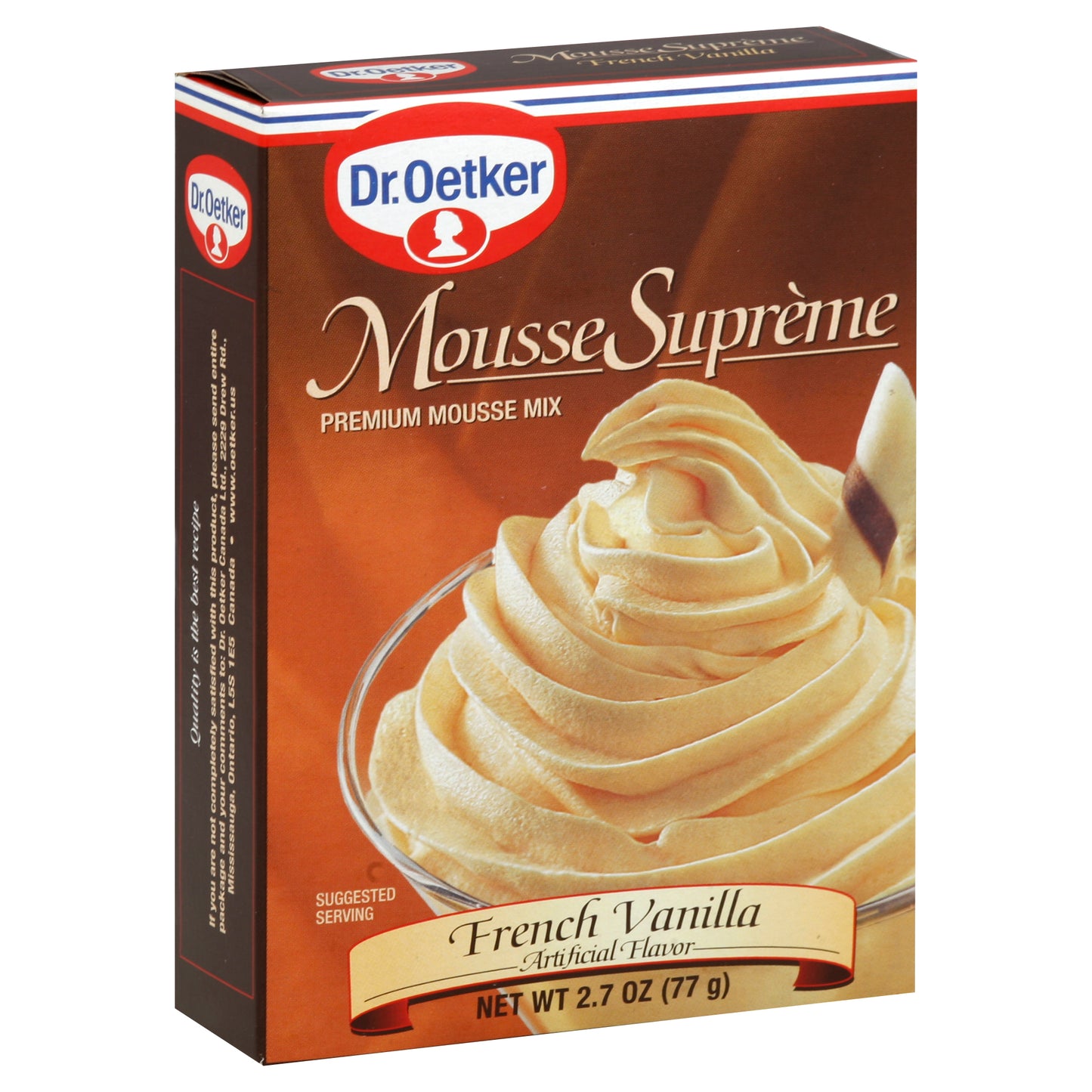 Dr Oetker Mousse Supreme French Vanilla 2.7 Oz (Pack Of 12)