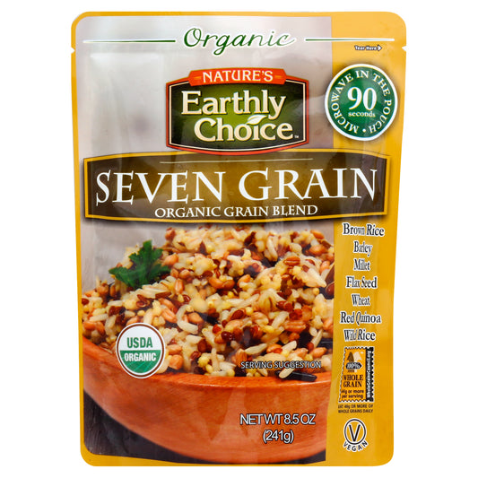 Natures Earthly Choice Grain Microwave 7 Grain Organic 8.5 oz (Pack Of 6)