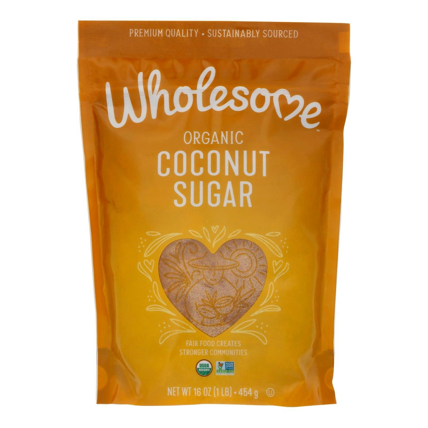 Wholesome Sweeteners Organic Coconut Palm Sugar - lb (Pack of 6)