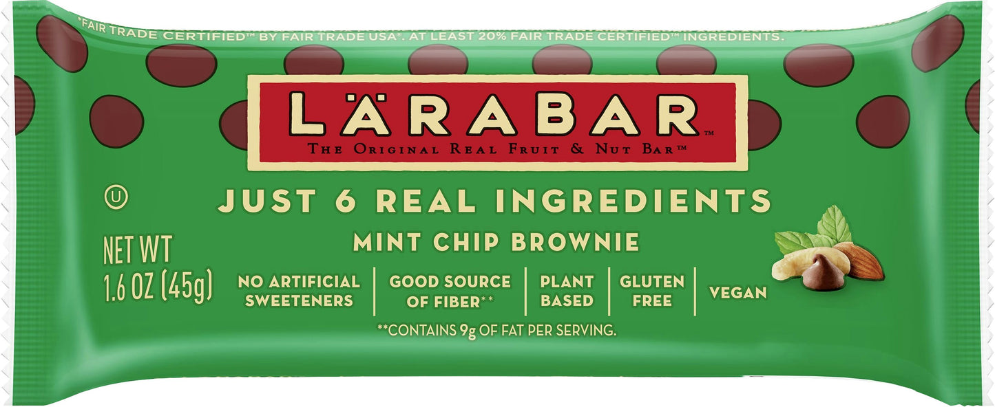 Larabar Bar Mint Chip Brownie 1.6 Oz Pack of 16