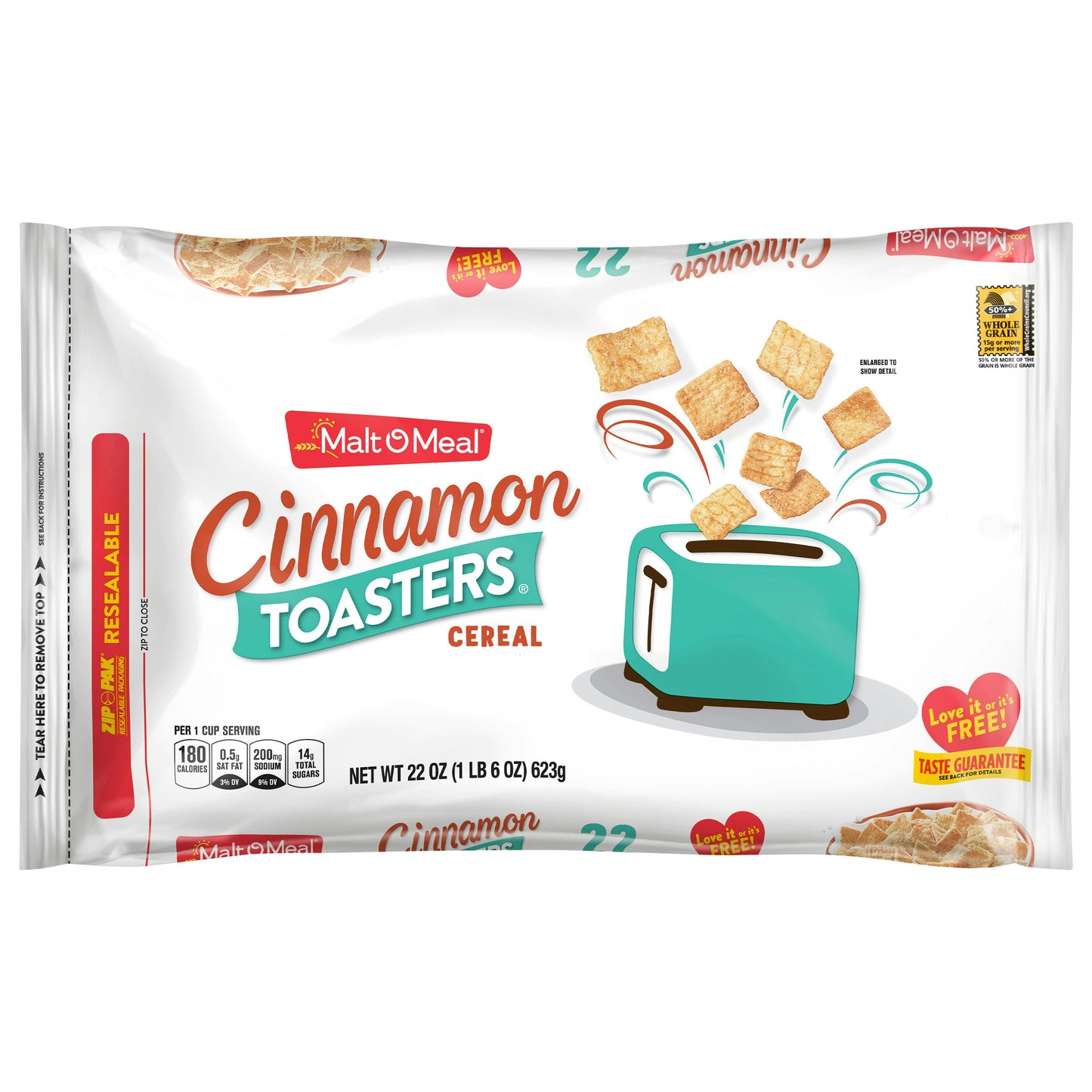 Mom Family Size Bag Cereal RTE Cinnamon Toasters 22 Oz (Pack of 9)