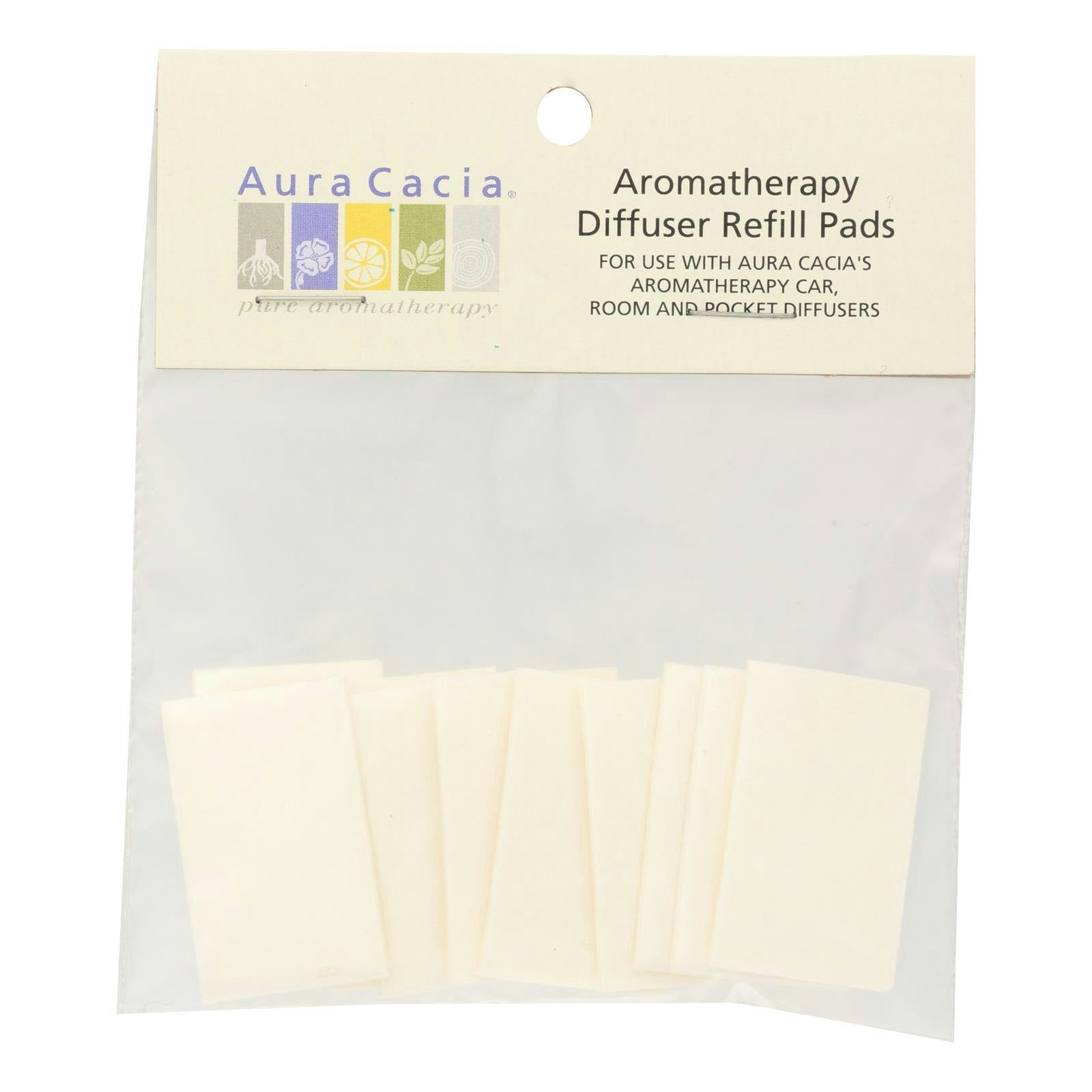 Aura Cacia - Diffuser Car/Room Refill 10 PK (Pack of 6)