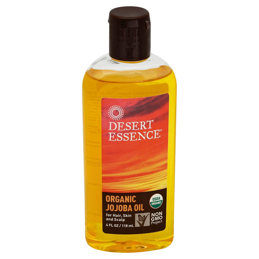 Desert Essence Oil Jojoba 100% Organic 4 Fl Oz (Pack of 3)