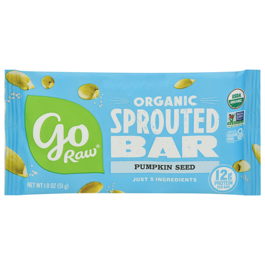 Go Raw Bar Pumpkin Sprtd Org 1.8 Oz Pack of 20