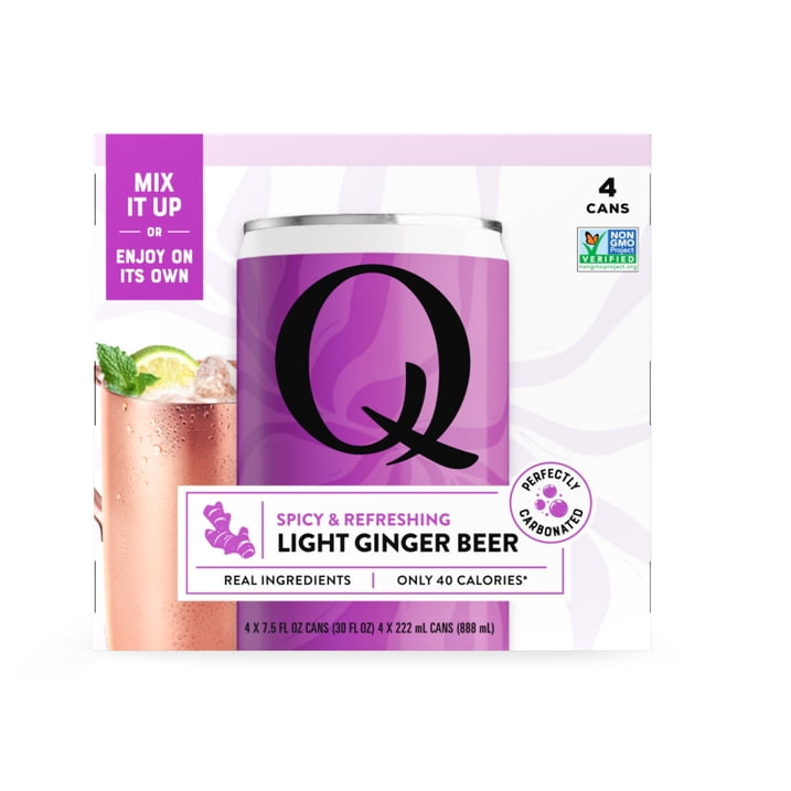 Q Tonic Mixer Ginger Beer Light 4 Pack