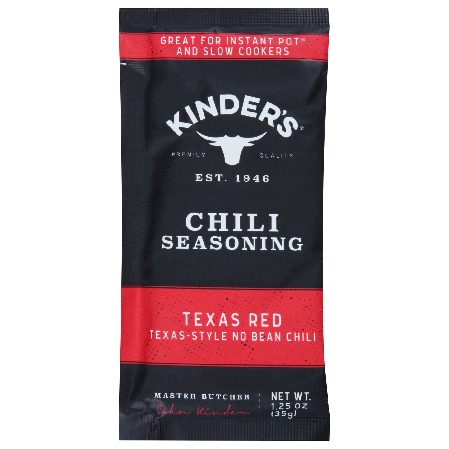 Kinders Seasoning Texas Red Chili 1.25 Oz (Pack Of 15)