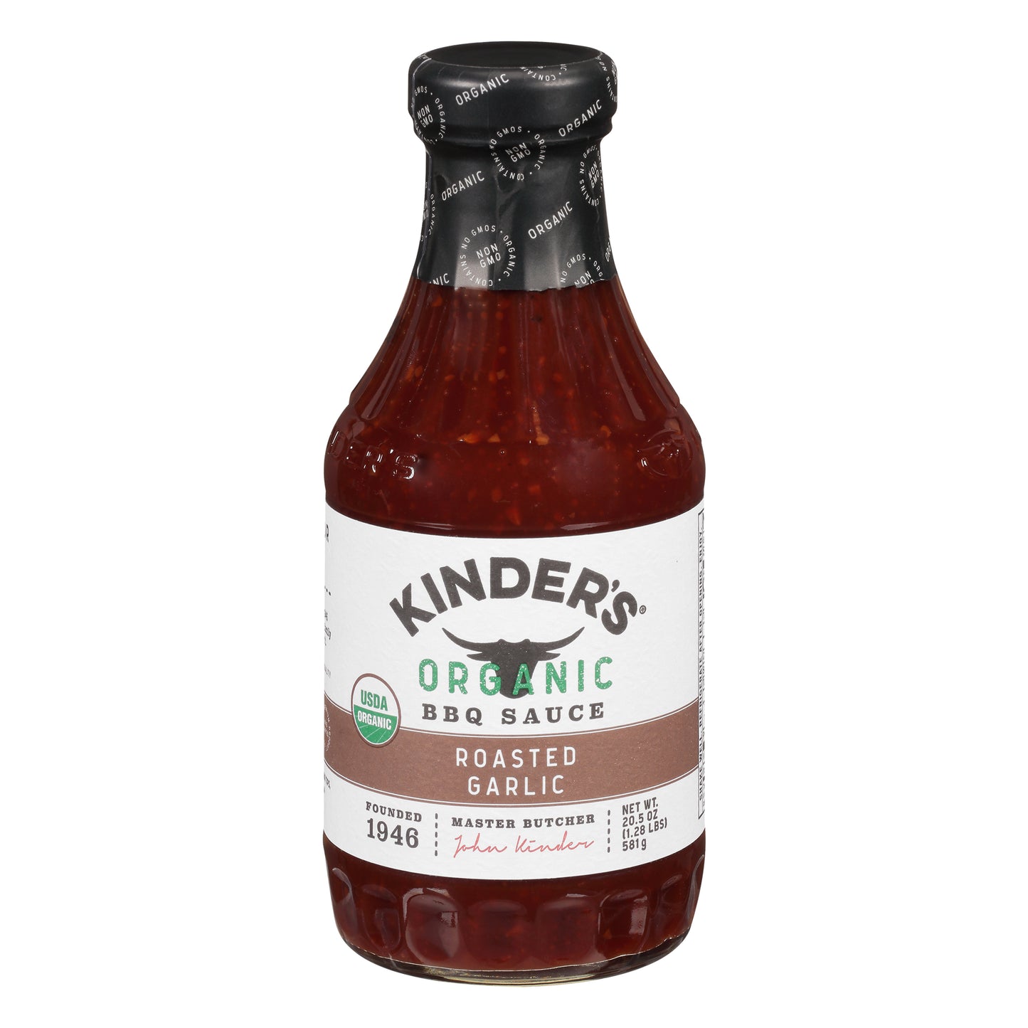 Kinders Sauce Barbeque Roasted Garlic Organic 20.5 oz (Pack Of 6)