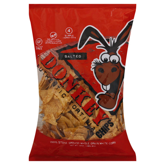 Donkey Chip Chip Tortilla Salted 14 oz (Pack Of 12)