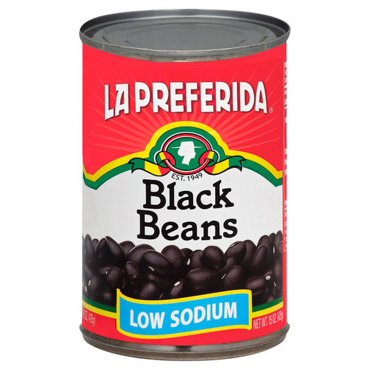 La Preferida Bean Black Low Sodium 15 Oz (Pack Of 12)