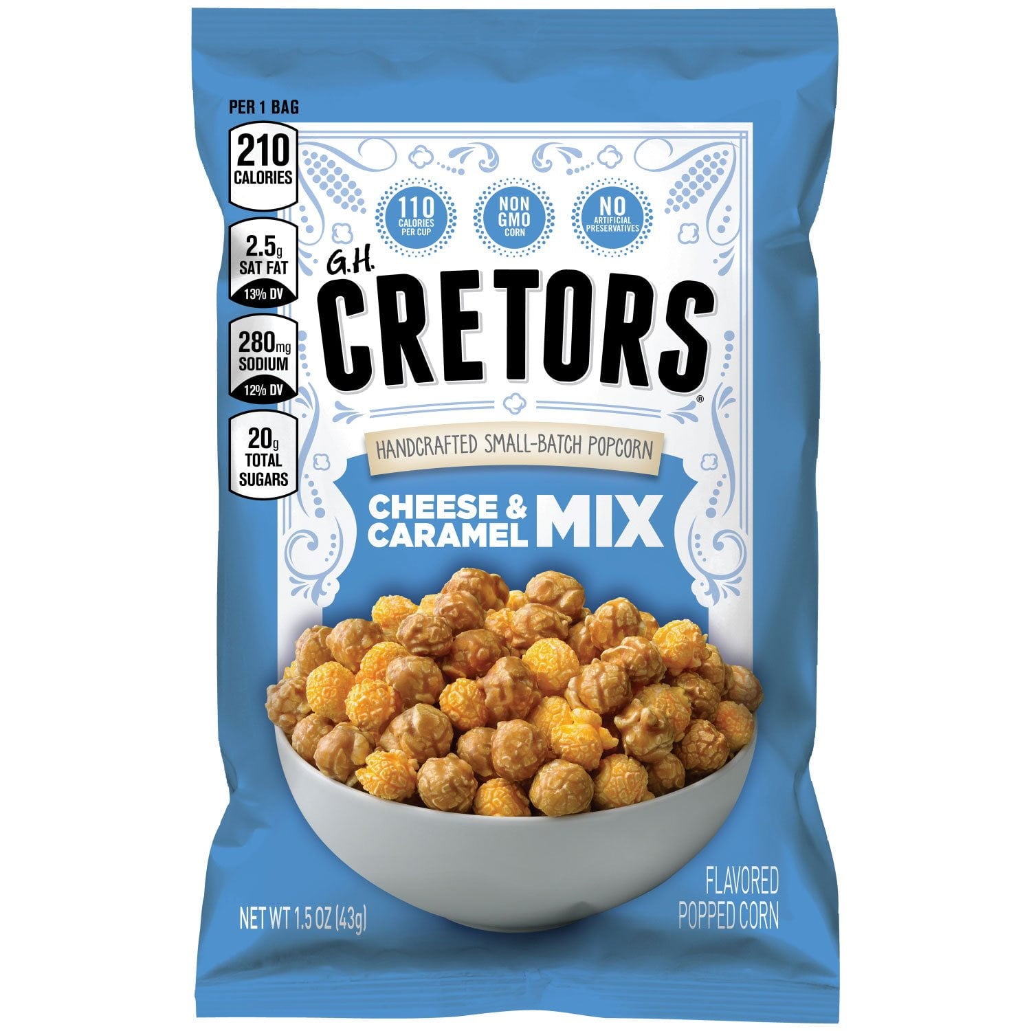 GH CRETORS (Pack of 36) GH Cretors Cheese And Caramel Mix Popcorn 1.5 Oz