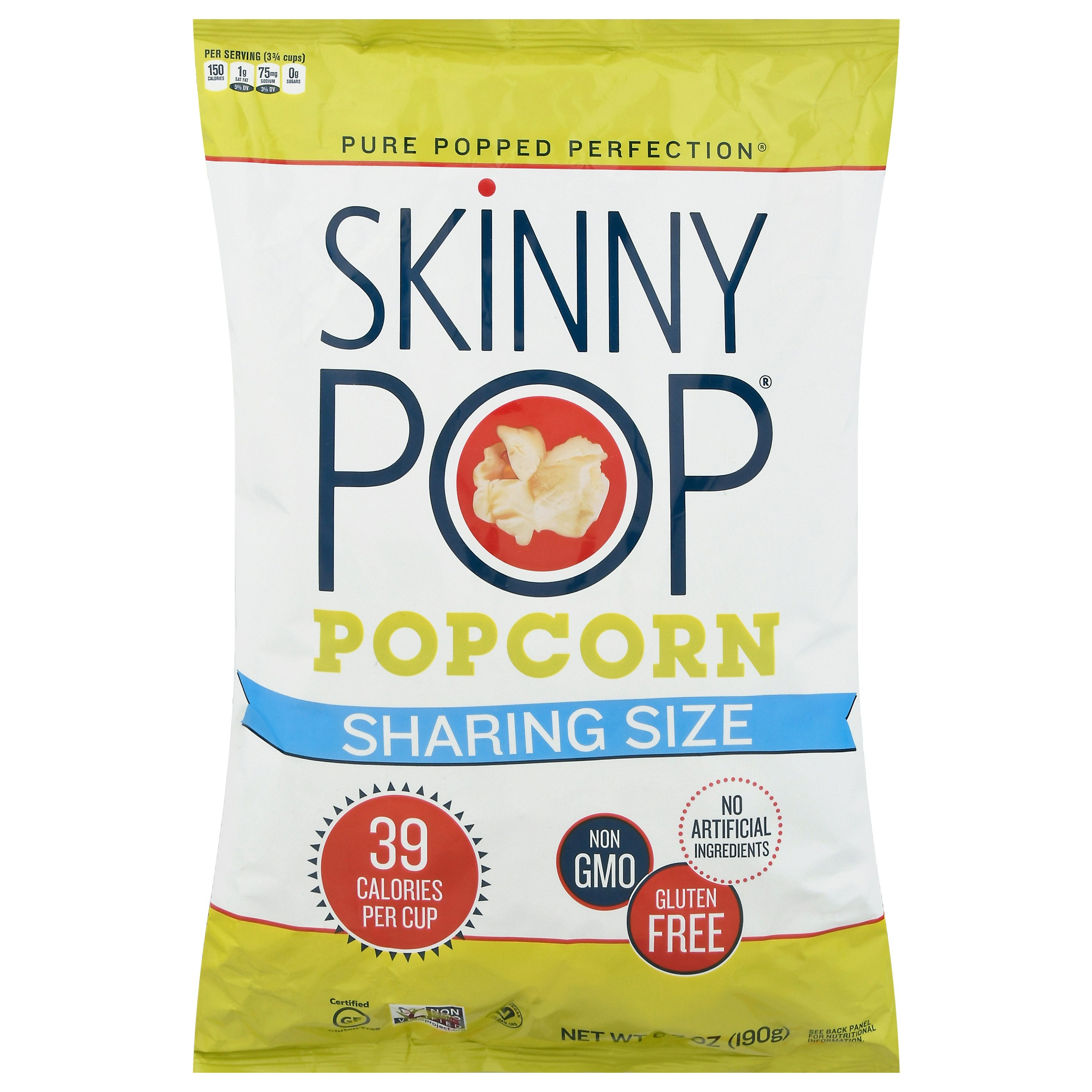 Skinny Pop Popcorn Original Sharing Size