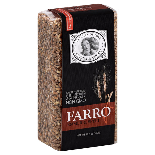 Cucina & Amore Grains Farro 17.6 oz (Pack Of 8)