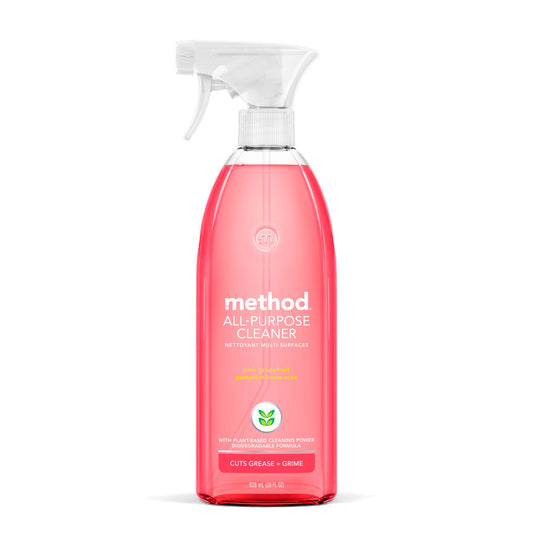 Method Home Care Cleaner Spray All purpose Pink grapefruit 28 oz (Pack Of 8)