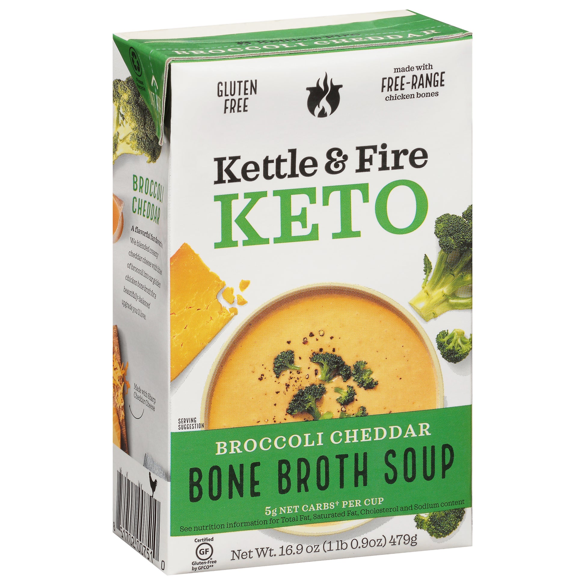 Kettle And Fire Soup Cheddar Broccoli Organic 16.9 oz (Pack Of 6)