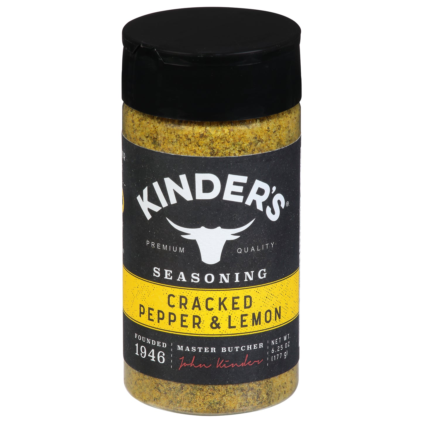 Kinders Rub Cracked Pepper Lemon 6.75 oz (Pack Of 6)