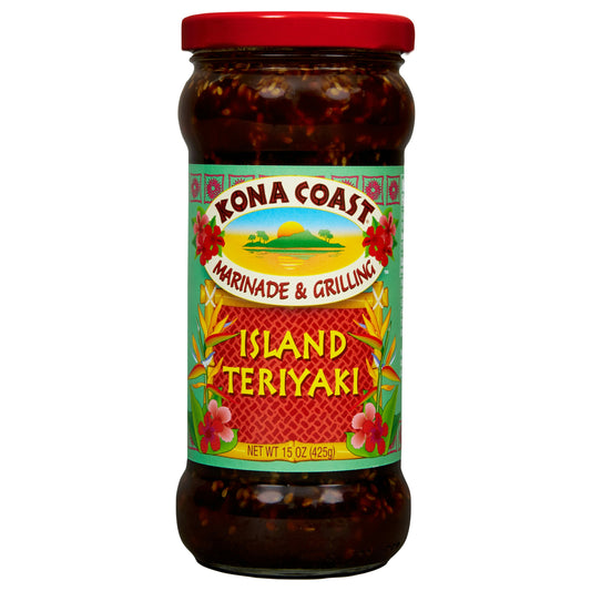 Kona Coast Island Teriyaki Marinade & Grilling Sauce 15 Oz Pack of 6