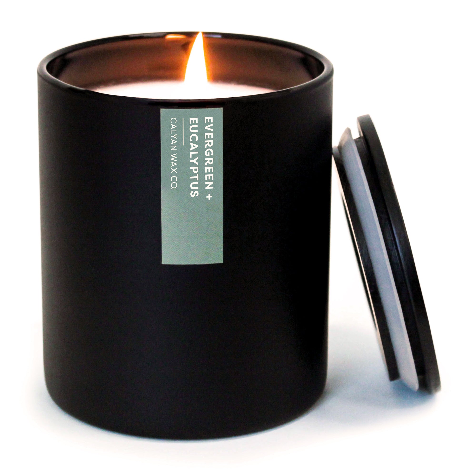 CALYAN WAX CO (Pack of 3) Calyan Wax Co Soy Black Evergreen Eucalyptus Container Candl 10.2 Oz