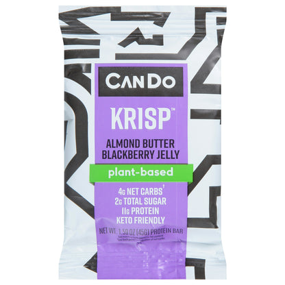 Keto Krisp Blackberry Jelly Almond Butter Bar 1.8 Oz Pack of 12