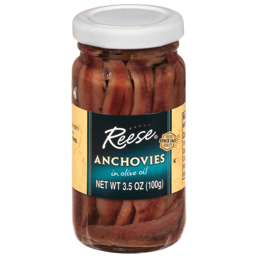 Reese Anchovy Flat Glass 3.5 oz (Pack Of 12)
