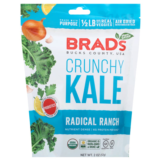 Brads Plant Based Kale Crunchy Ranch W Pro 2 oz (Pack Of 12)